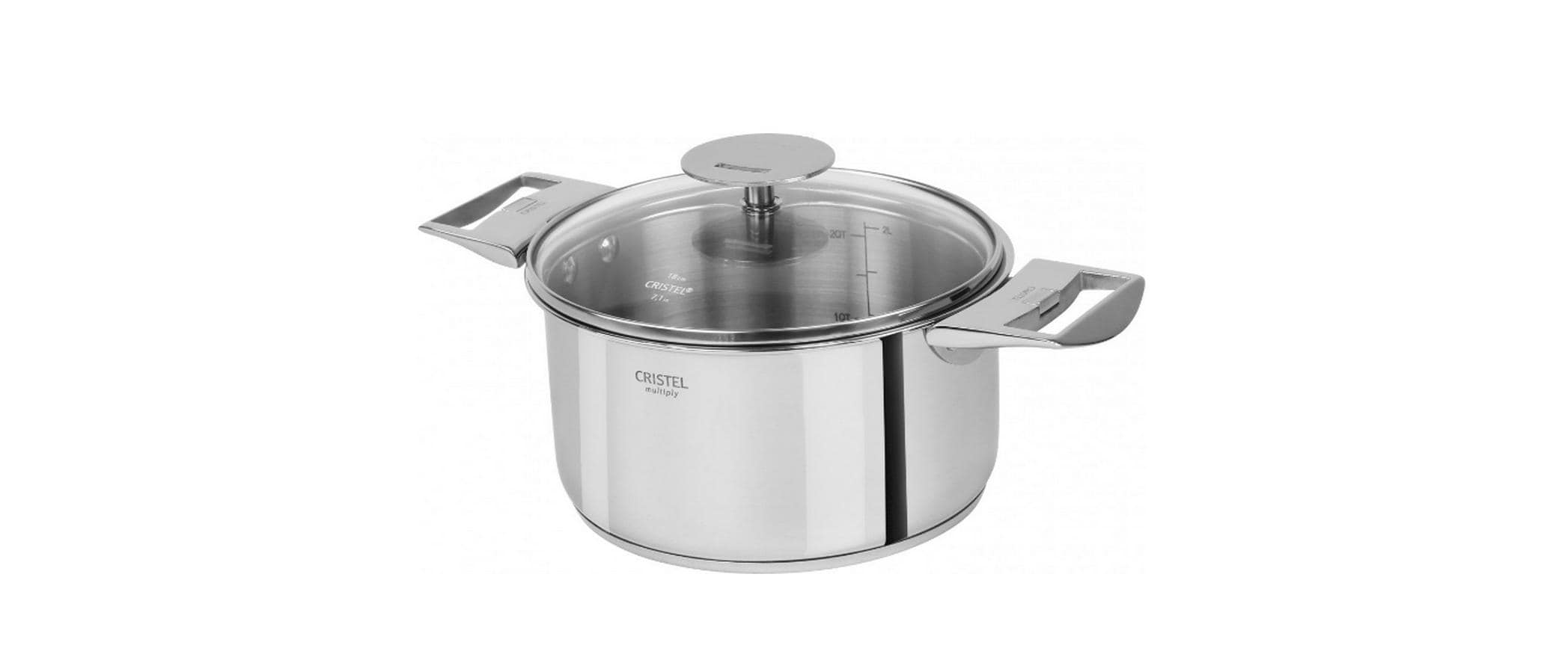 Cristel Edelstahltopf Casteline 18cm