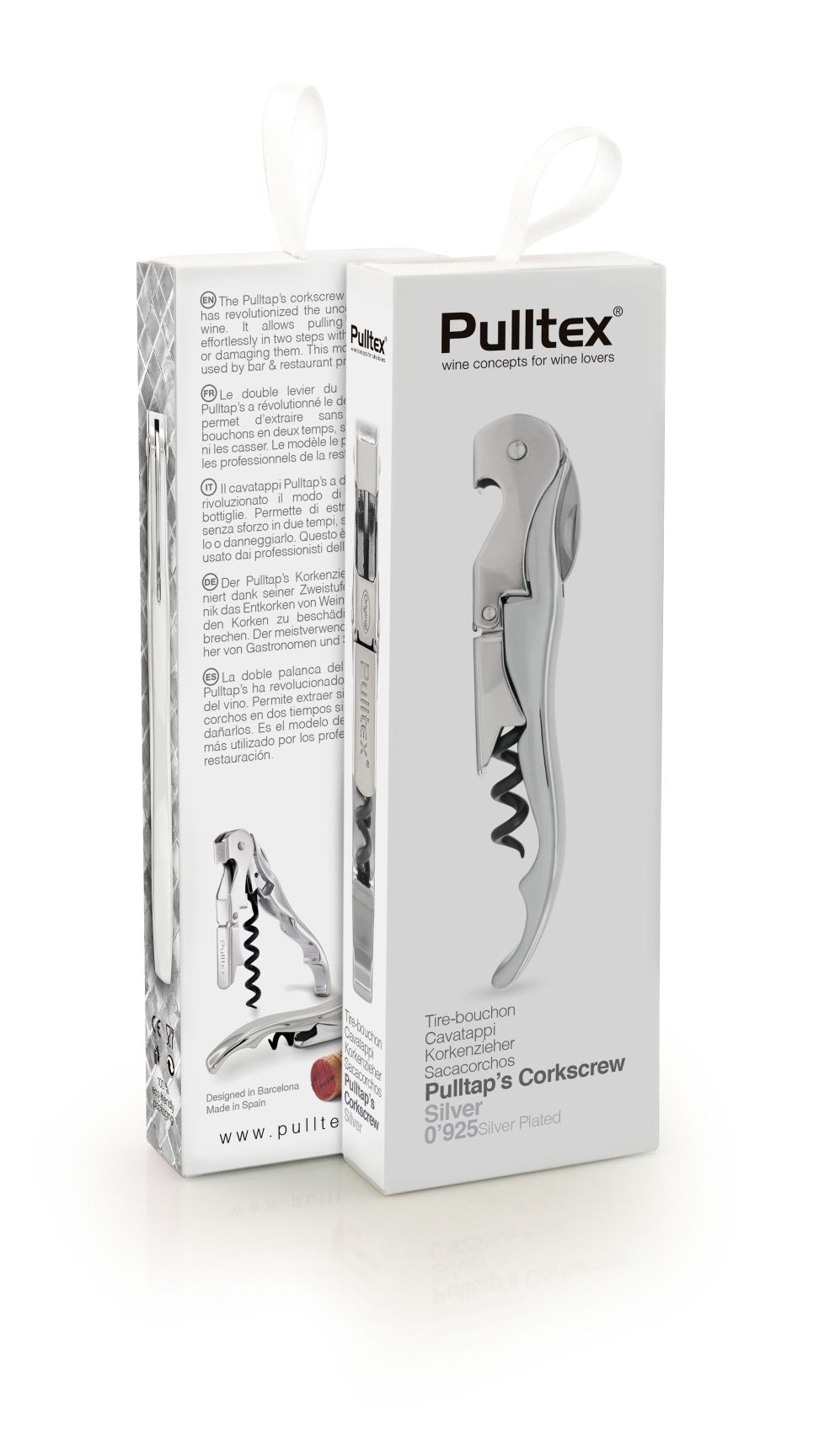 Pulltap's Classic Chrome Korkenzieher inkl. Lederetui