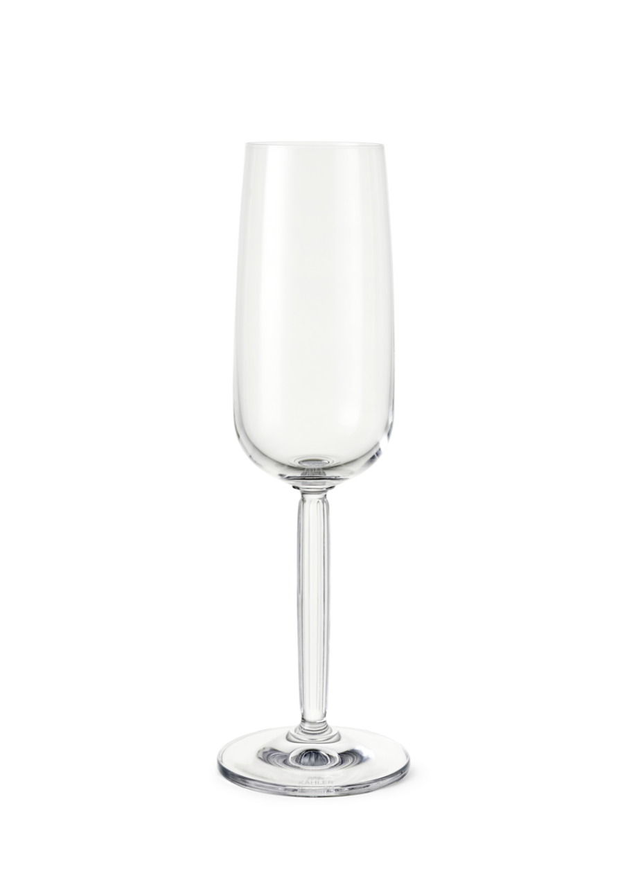 Hammershøi Champagnerglas, 23cm, Klar