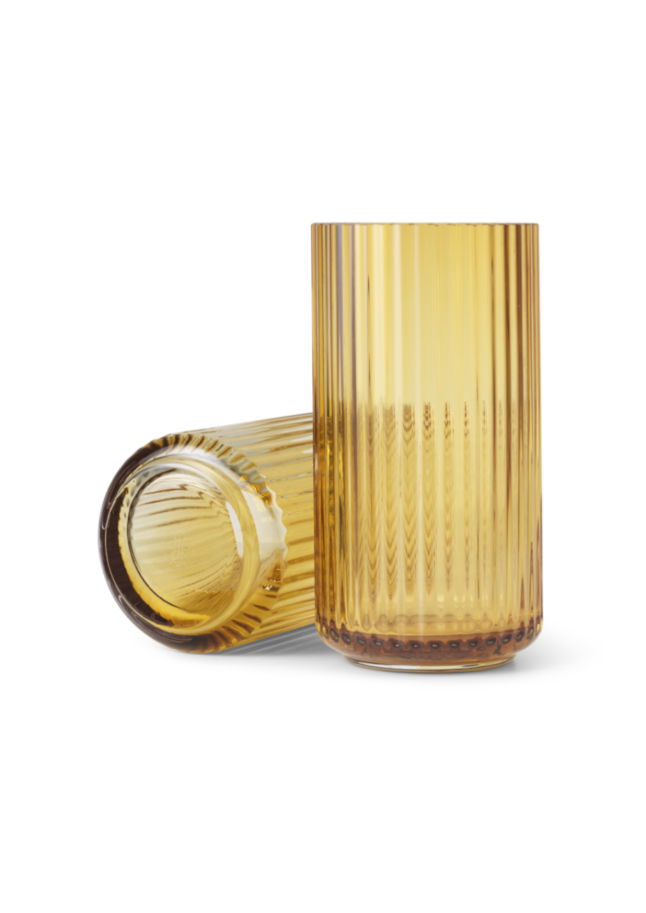 Lyngby Vase, 20.5cm, Amber