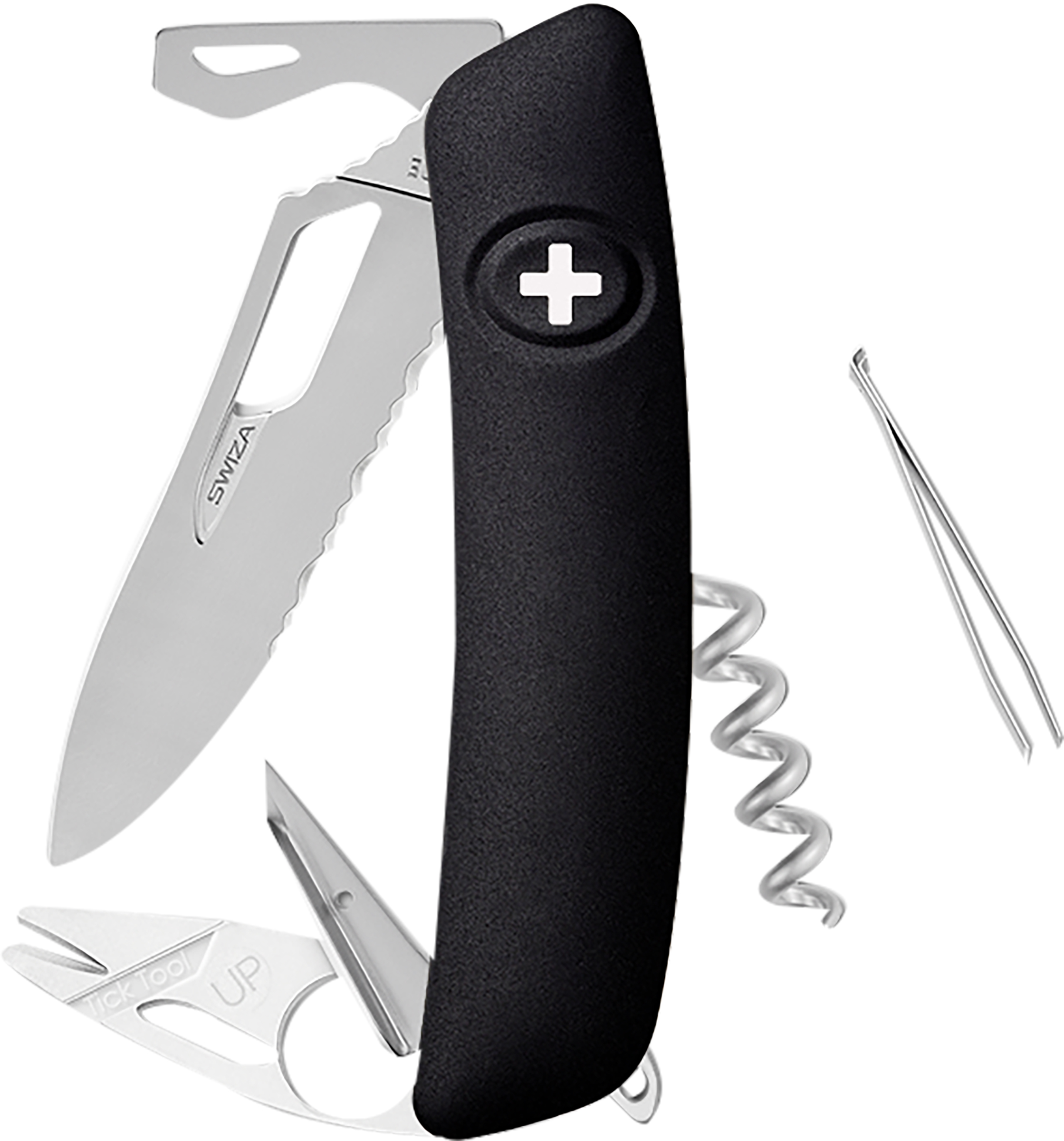 Taschenmesser Medium Schwarz matt