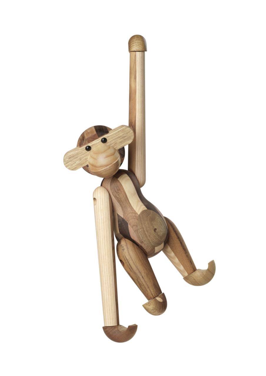 Affe Reworked Anniversary mittel, 28cm, gemischtes Holz