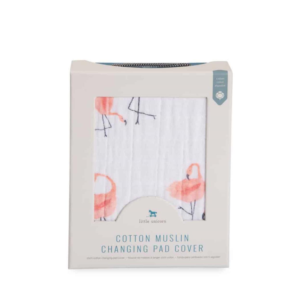 Baumwoll-Muslin Überzug für Wickelunterlage Pink Ladies