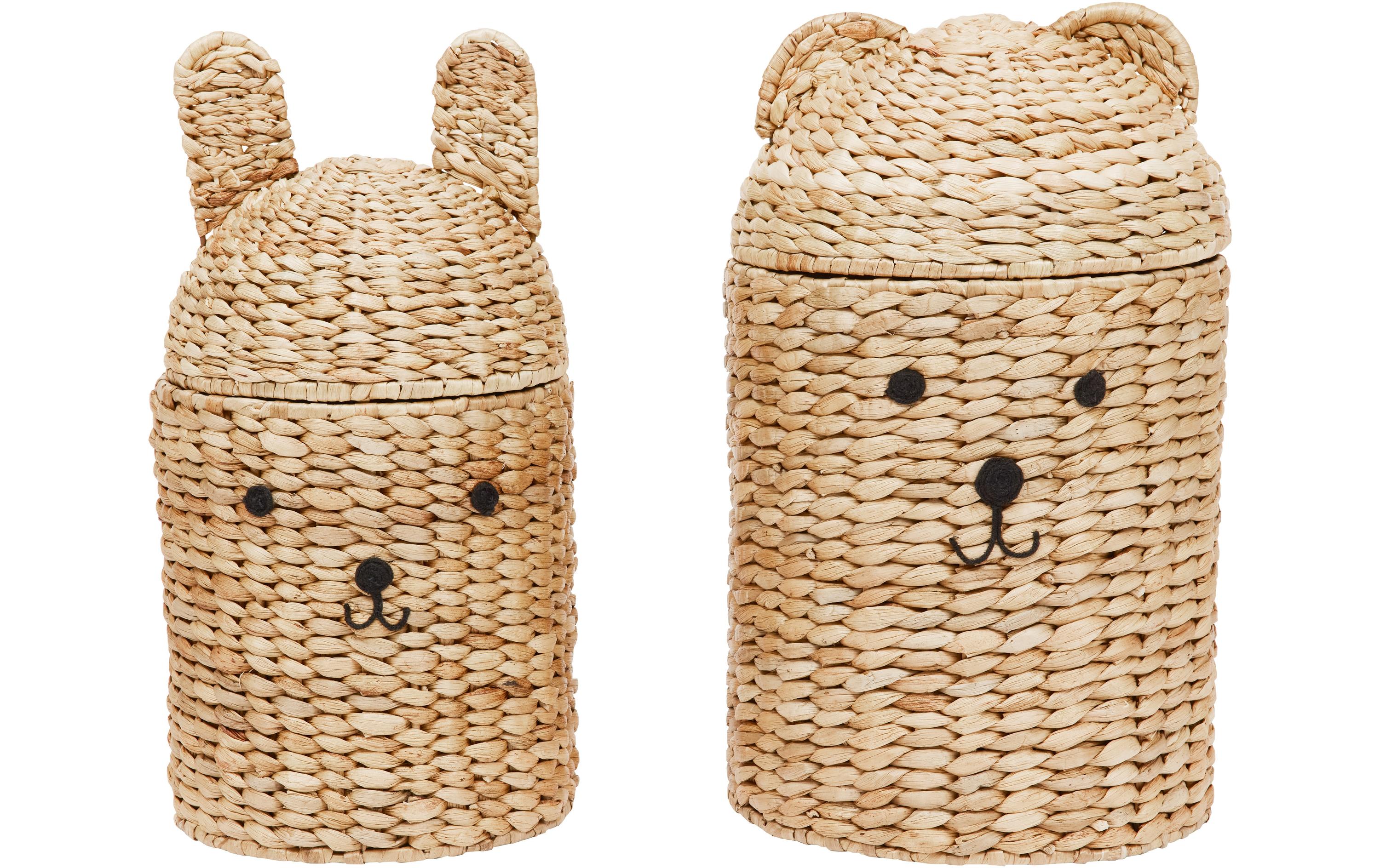 Oyoy Aufbewahrungskorb Bear+Rabbit 2er