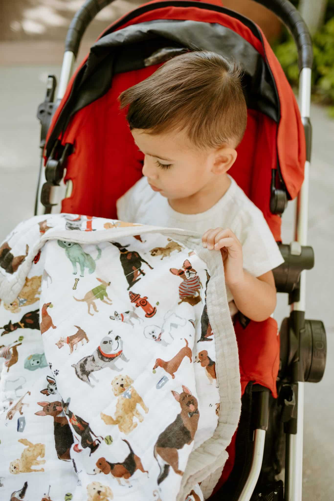 Cotton Muslin Baby Blanket - Woof