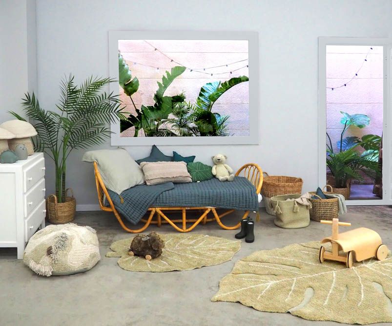 Rug Mini Monstera Olive