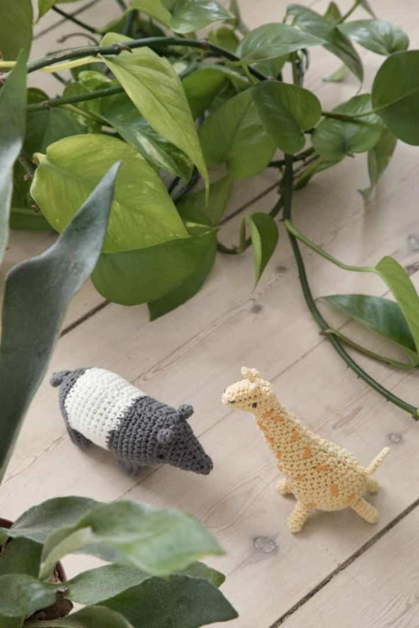 amigurumi, Tierfigur, Miniaturfigur, Giraffe, Hase