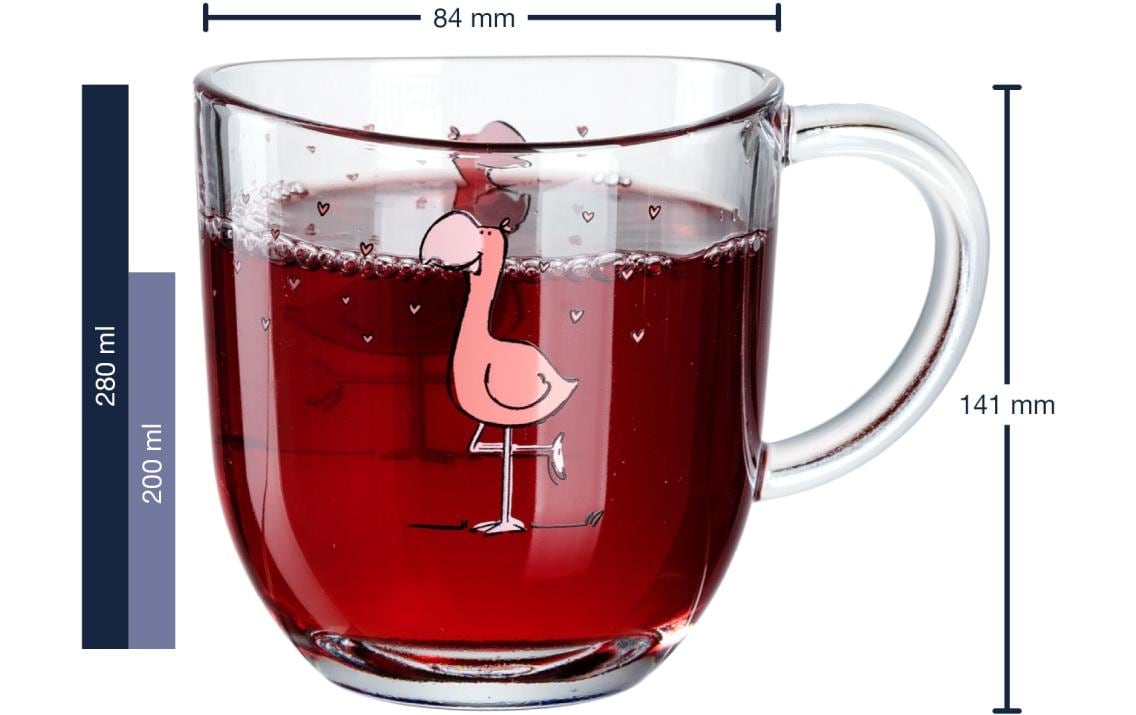 Leonardo Kindertassen Bambini, 280 ml, Flamingo