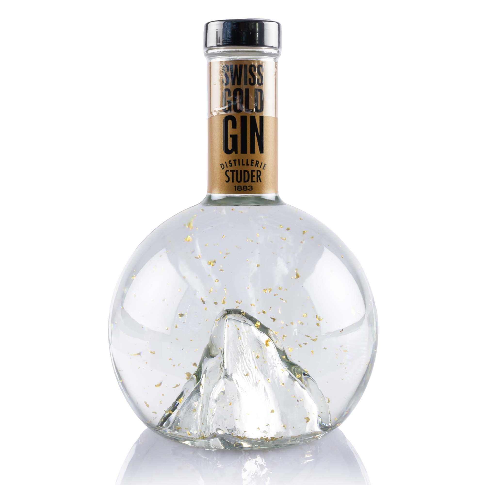 Studer Swiss Gold Gin mit echtem Goldflitter, 22 Karat, 70cl Studer Swiss Gold Gin mit echtem Goldflitter, 22 Karat, 70cl