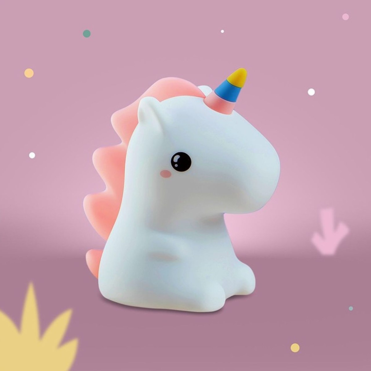 Figur, einhorn, spielzeug, figur, niedlich, pink hintergrund
