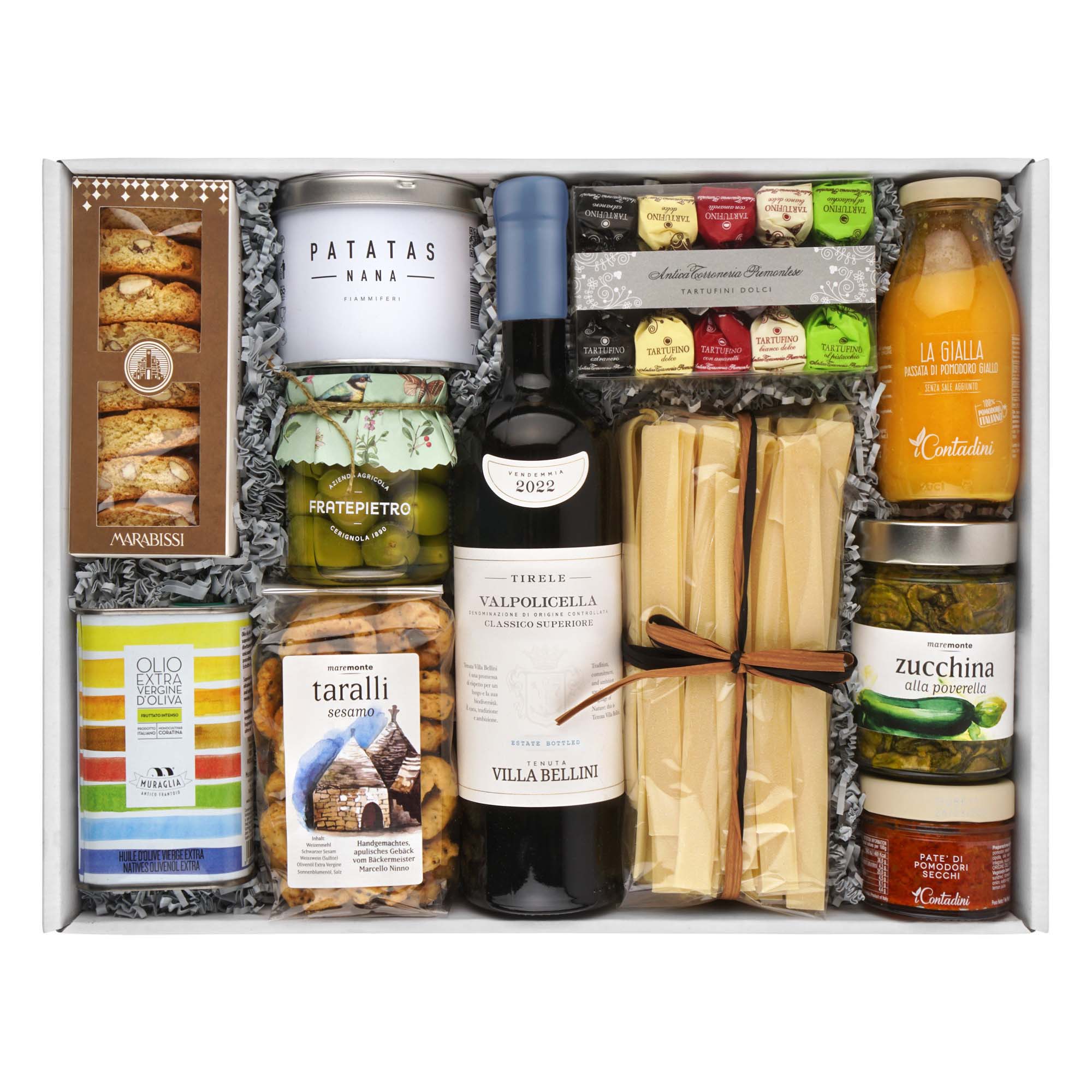 Geschenkkorb "Mediterrano" Ablage