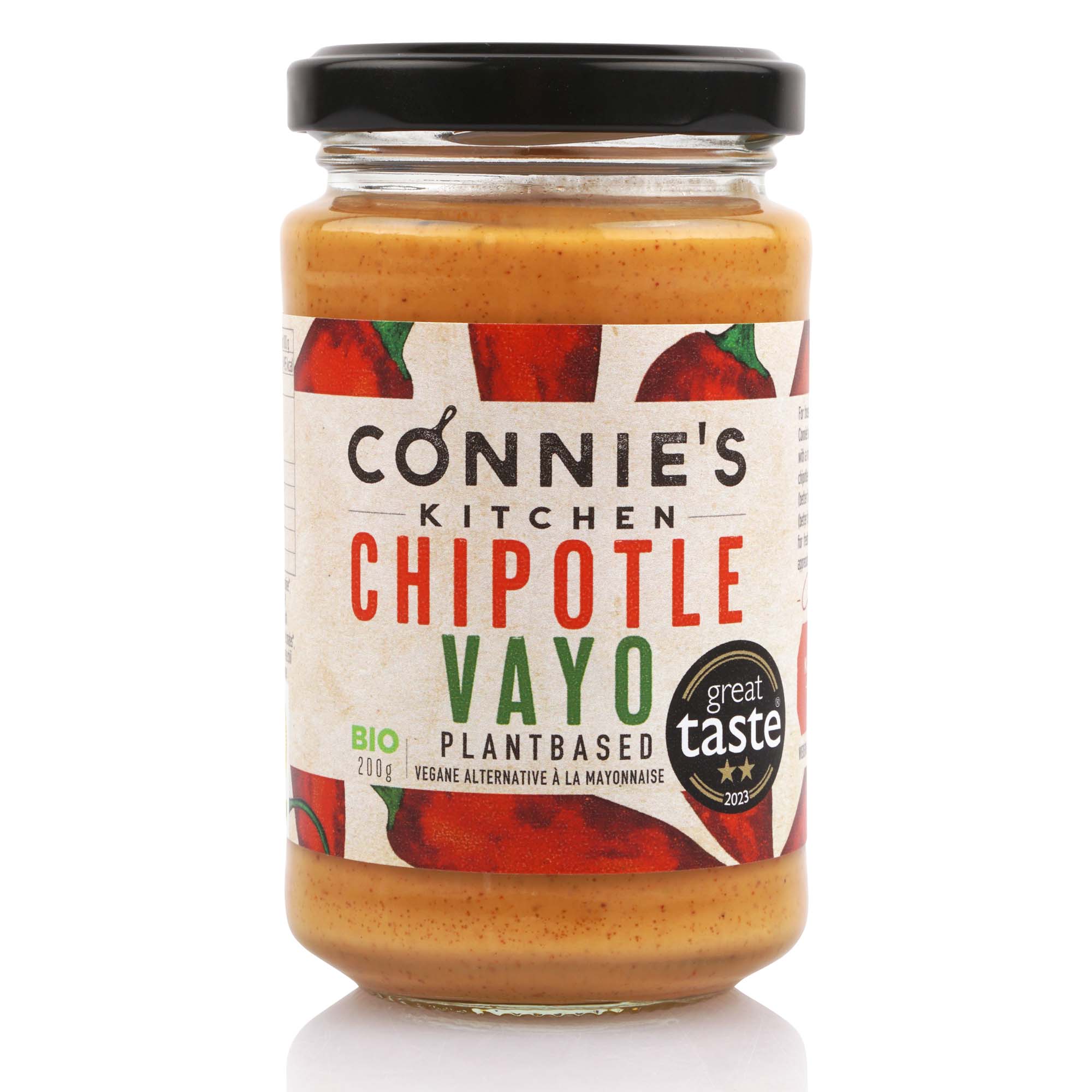 Connie's Kitchen Chipotle Vayo Vegane Alternative zu Mayonnaise Bio, 200g