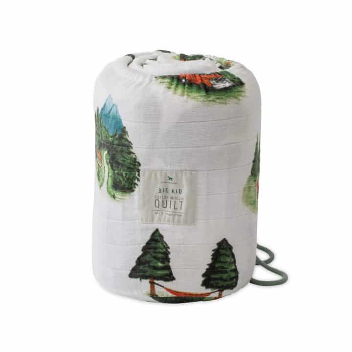 Big Kid Cotton Muslin Quilt - Happy Camper