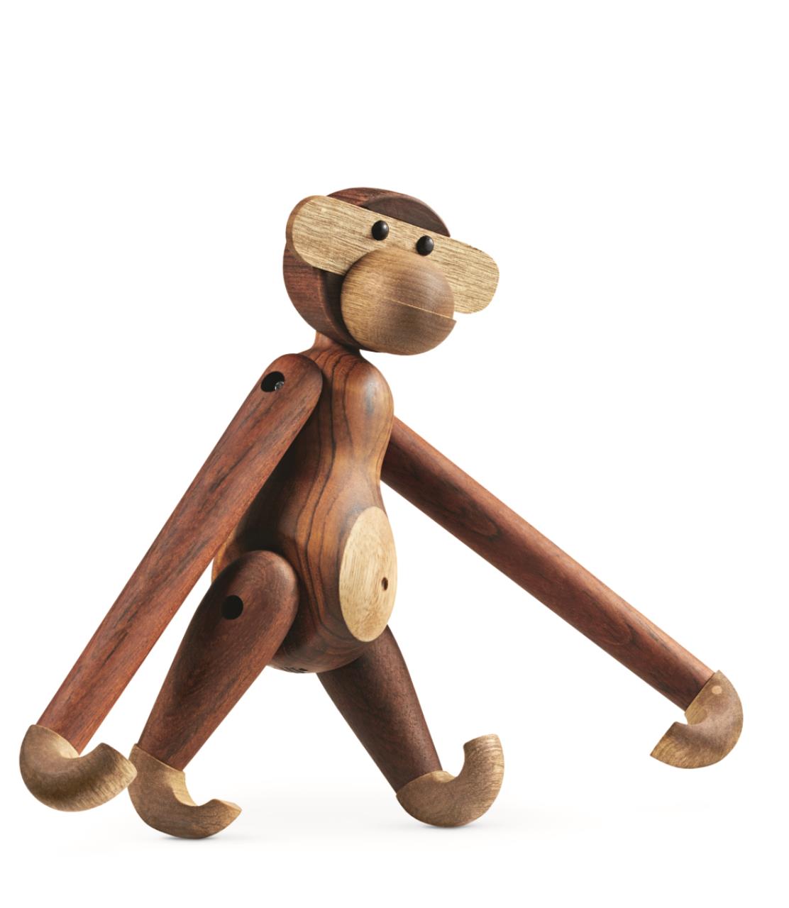 Affe mittel, 28cm, Teak/Limba