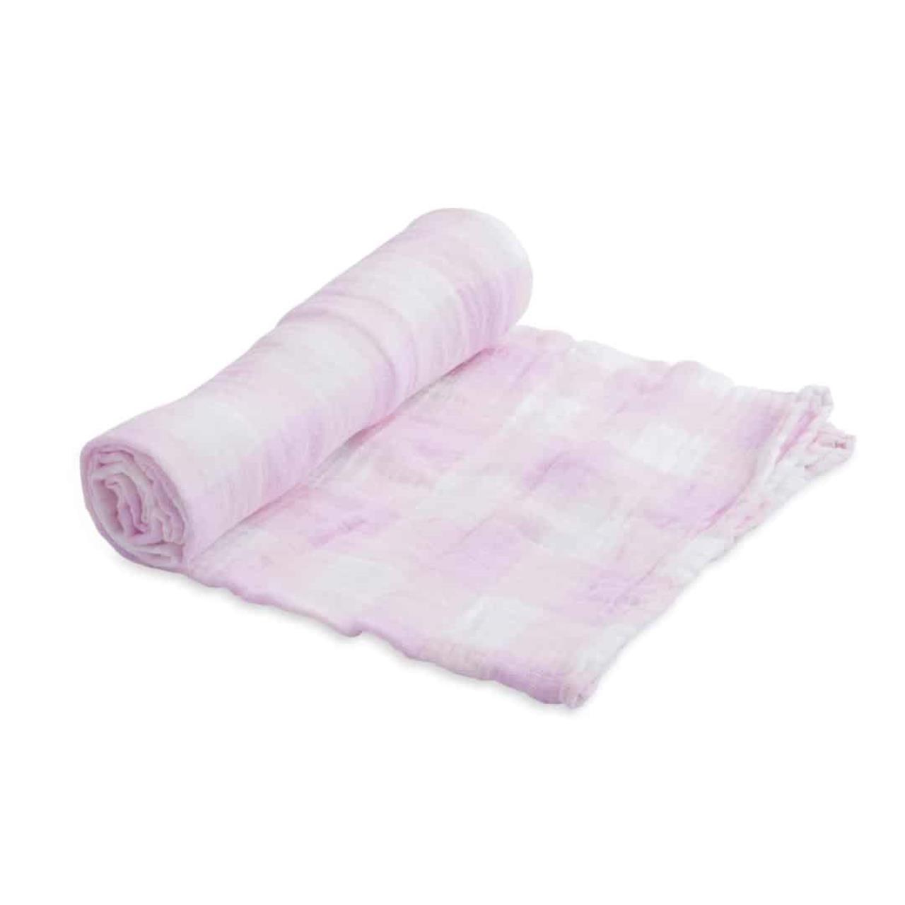 Babydecke, Minky, Pastellrosa, Weiche Stoff, Gepolsterte Decke