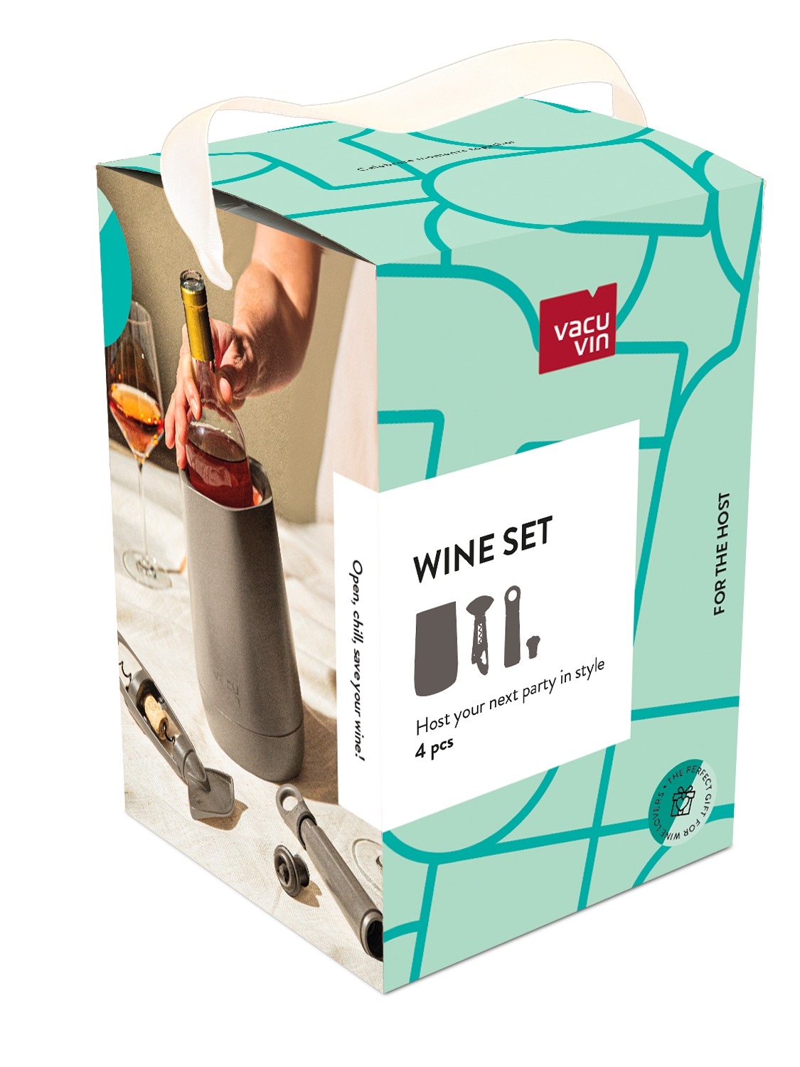 Wine set, Wine accessories, Open wine, 4 pcs, host gift