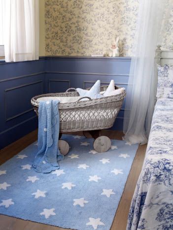 Rug Stars Blue-White