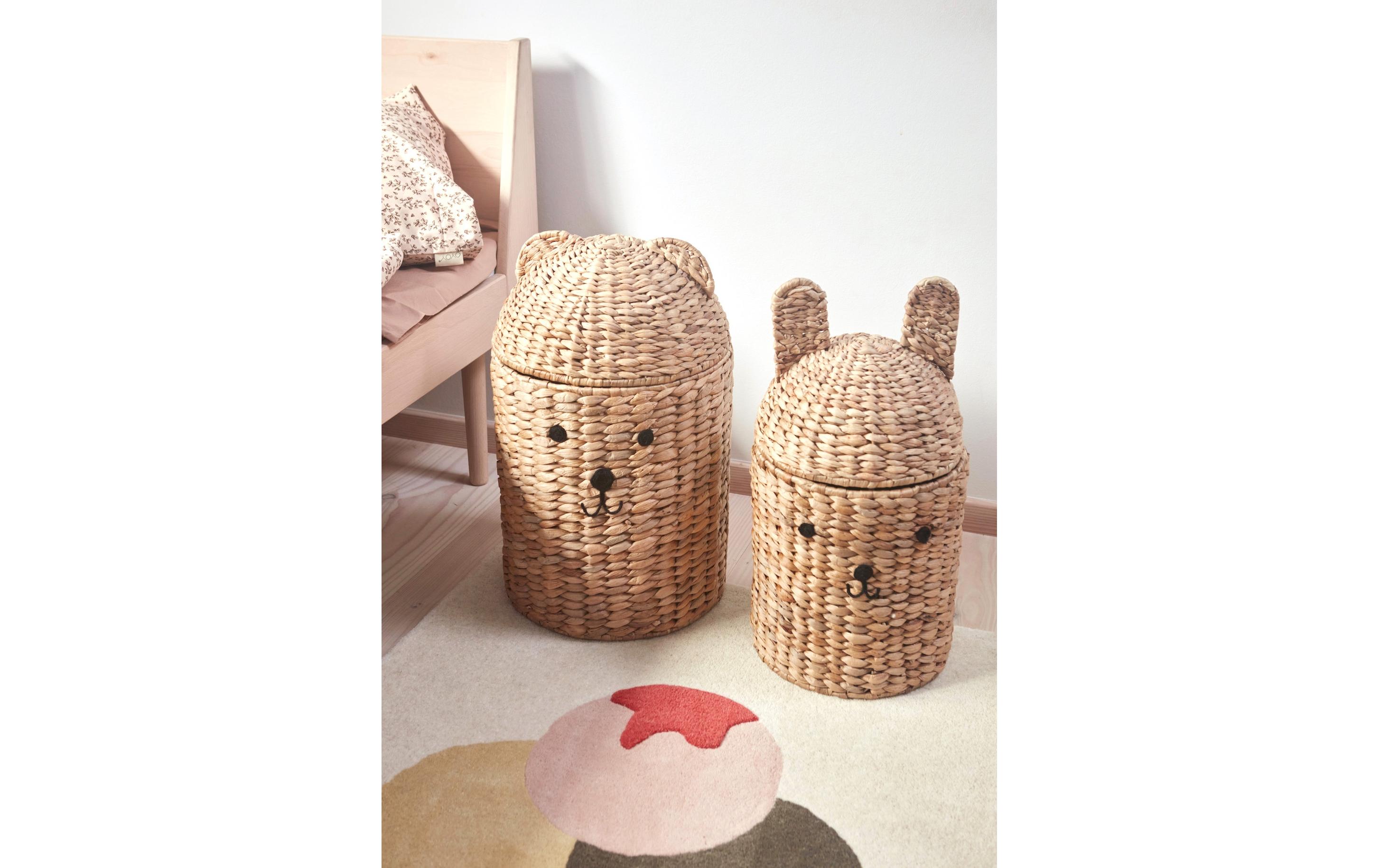 Oyoy Aufbewahrungskorb Bear+Rabbit 2er