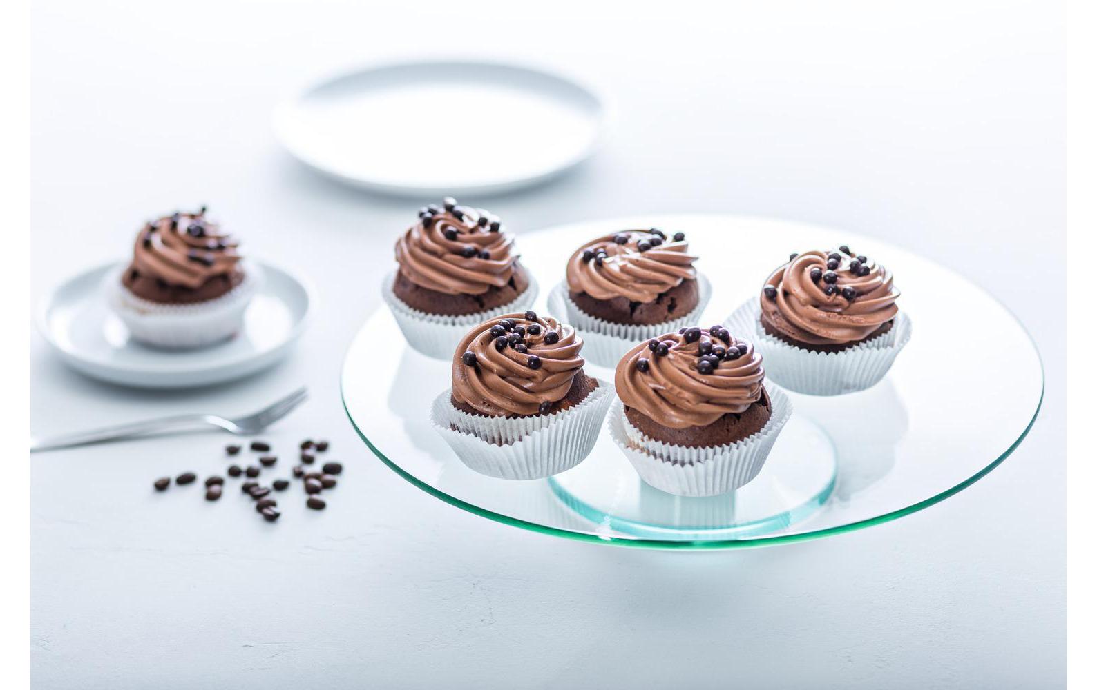 Leonardo Tortenplatte Turn Sahne, Törtchen, Nachtisch, Zuckerguss, Gabel