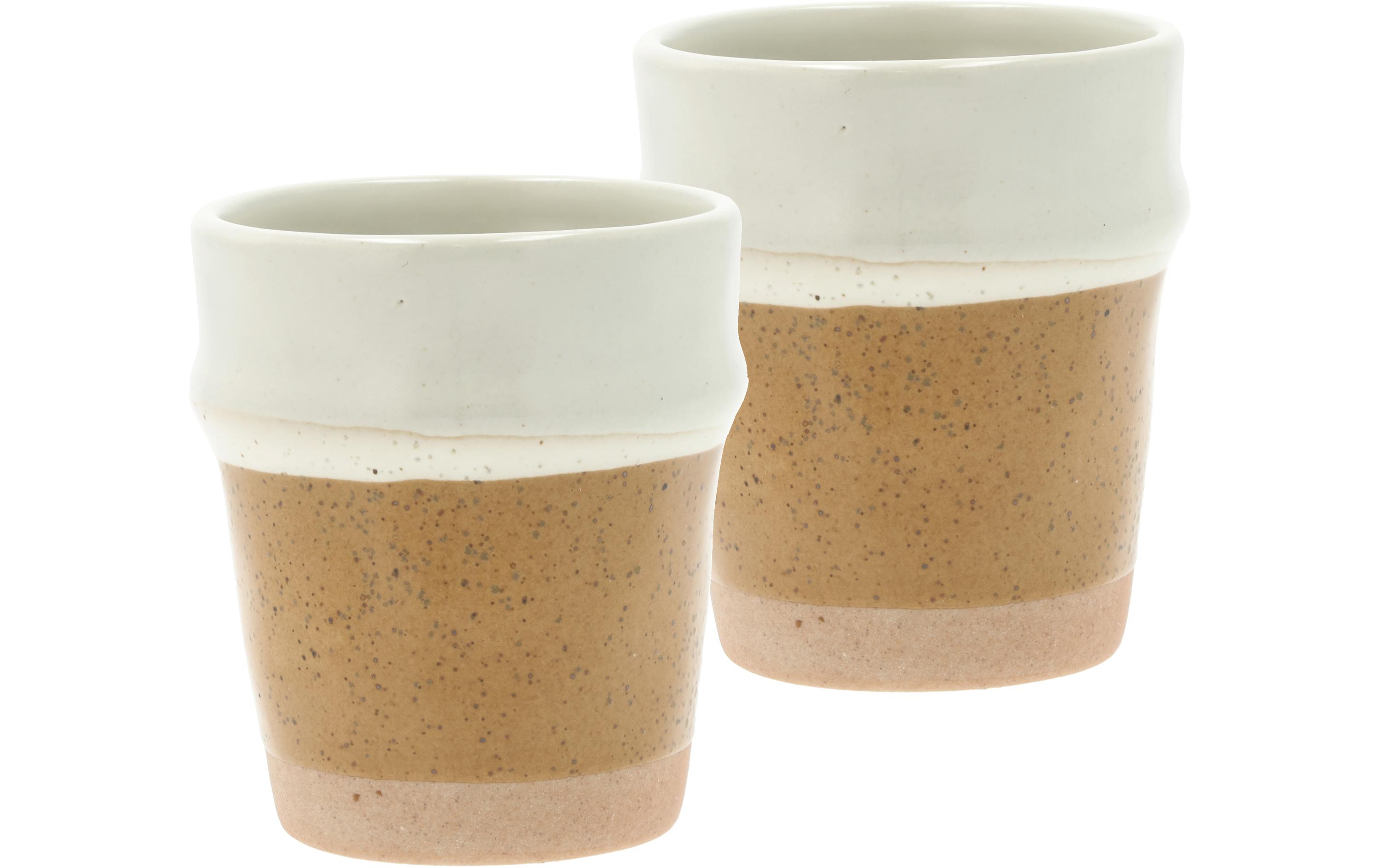 Villa Espressobecher Evig Amber/Crem 2er