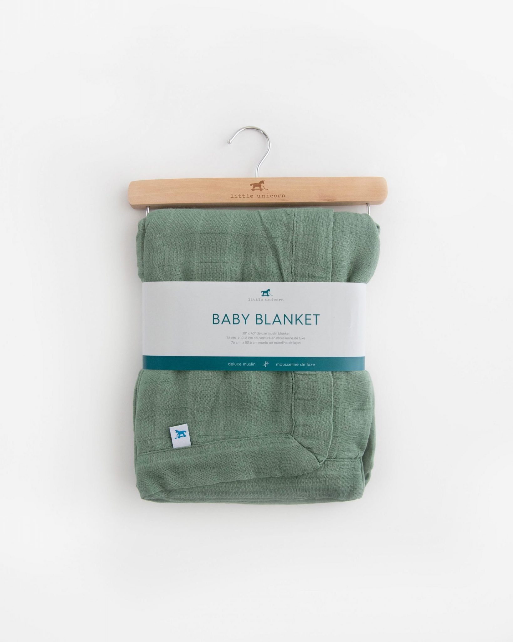 Deluxe Muslin Baby Blanket - Sage