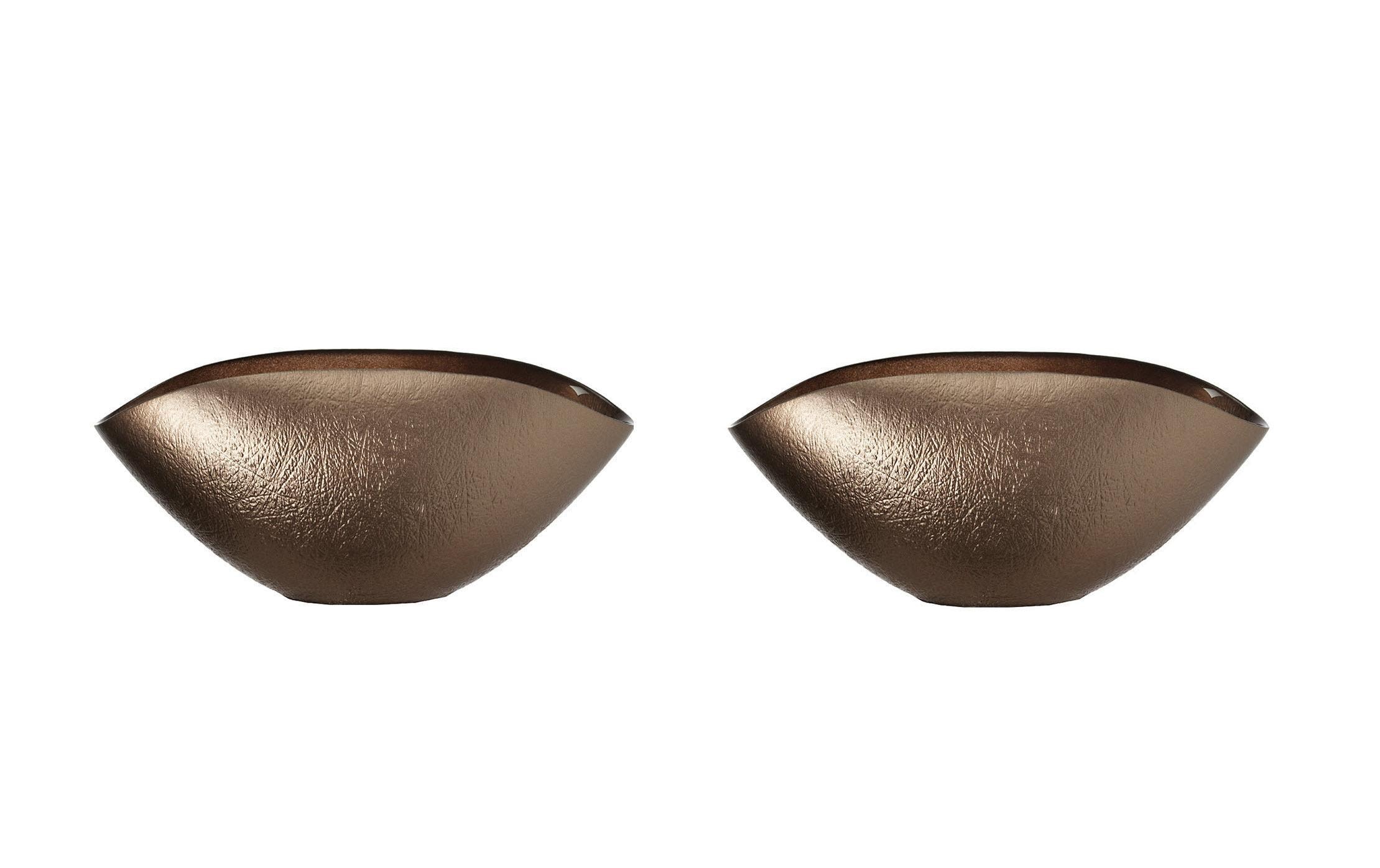 Leonardo Schale Como 28x14cm 2er Set Schale, Bronze