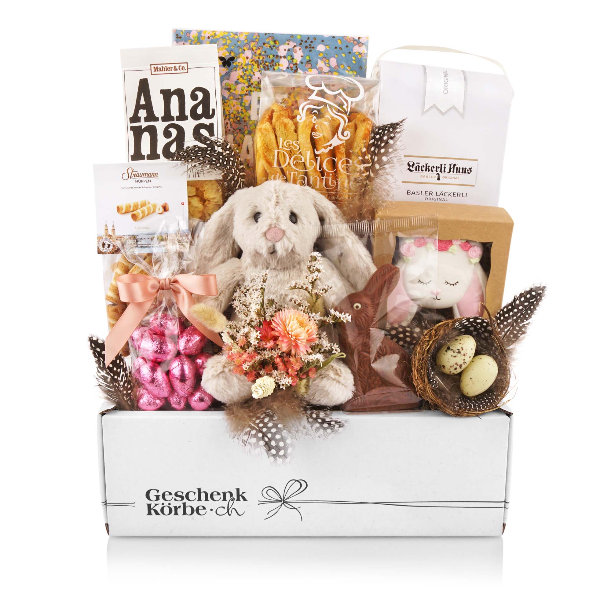 Geschenkkorb Ostern "Osterfreude" Plüsch, Spielzeug