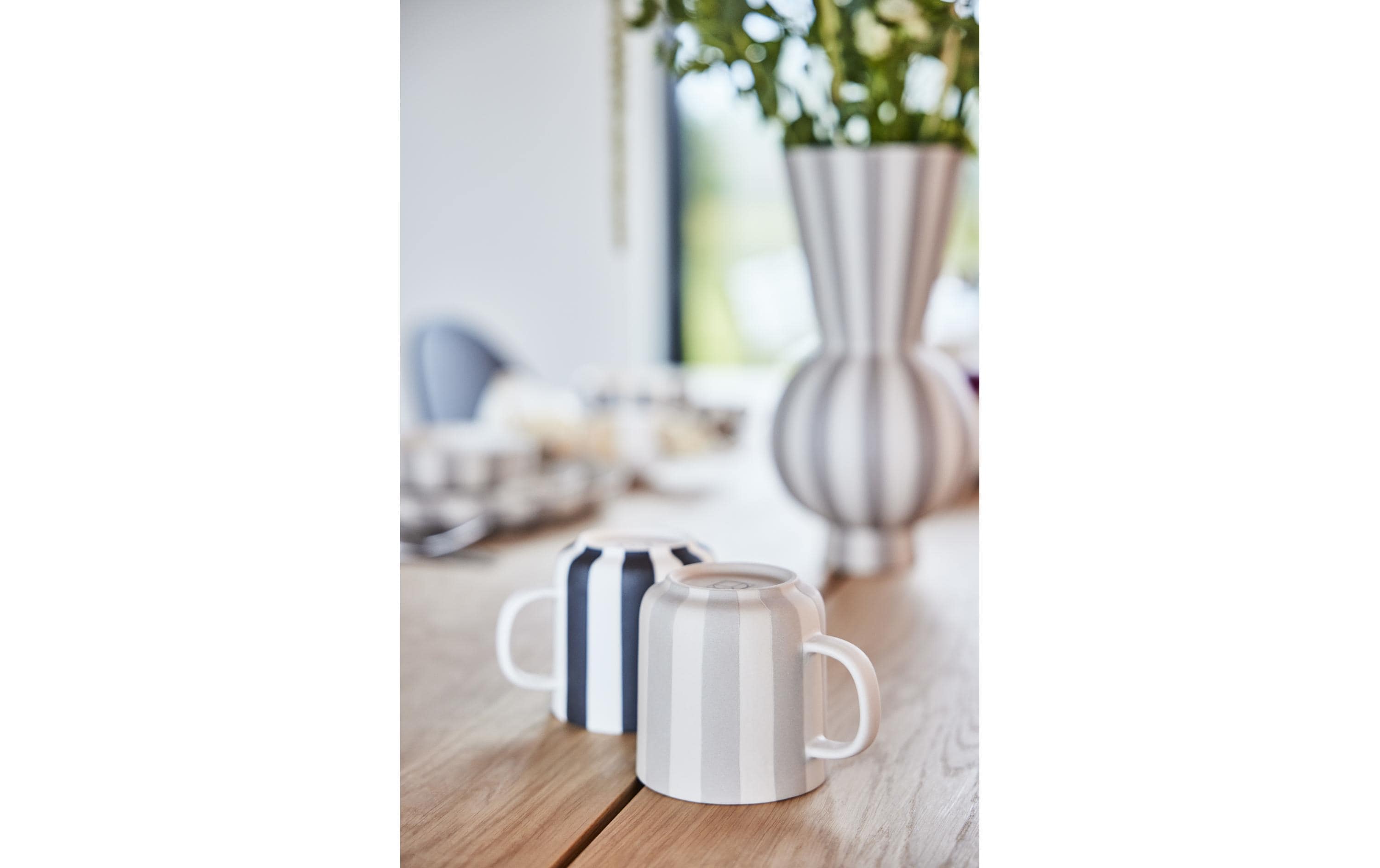 OYOY Tasse Toppu, weiss/grau