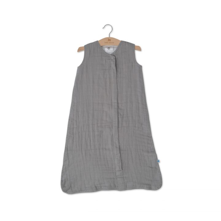 Cotton Muslin Sleeping Bag Gr. M - Nickel