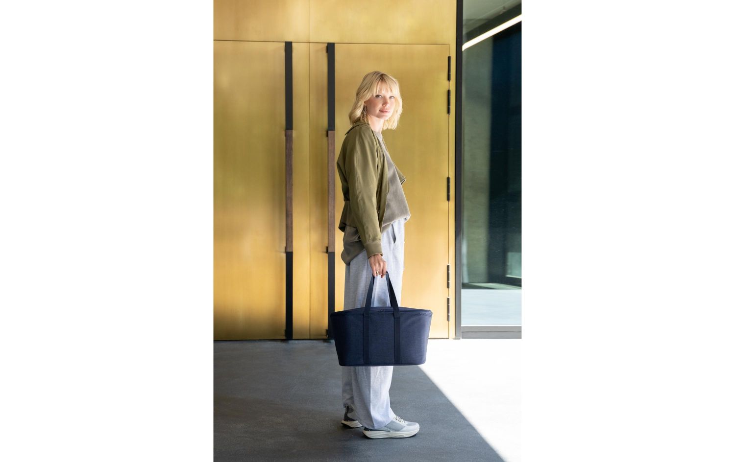 Tasche, marineblaue Tasche, Handtasche, Schultertasche, Canvas-Tasche