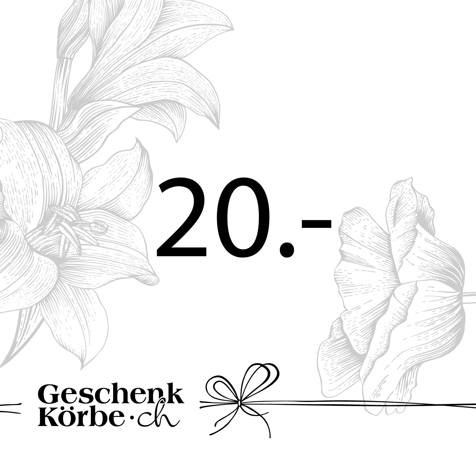 Gutschein - 20CHF Gutschein - 20CHF