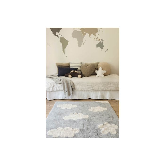 Rug Clouds Grey