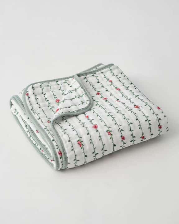 Cotton Muslin Quilt - Rose Wine