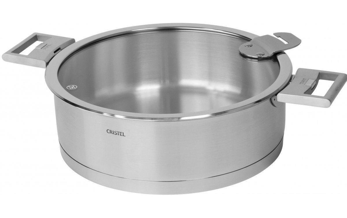 Cristel Schmorpfanne Strate, Ø 22cm, Griffe Kochgeschirr, Topf