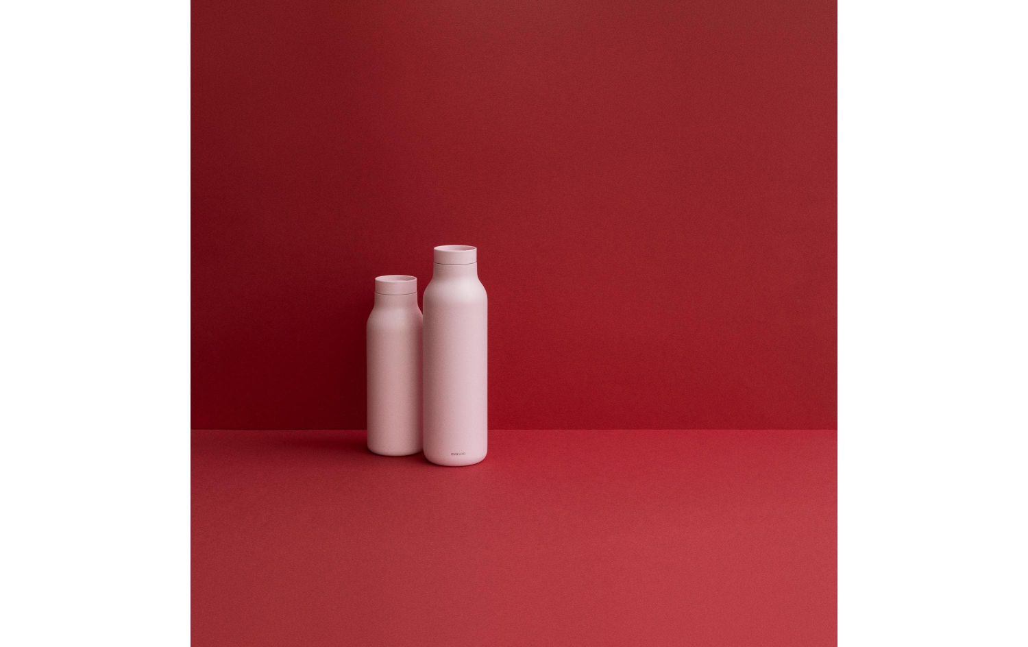 Flasche, Flaschen, Korpus?, Pastellrosa, Matte Oberfläche, Flasche, Bodense, Stahl, Pastellrosa, 2er-Set