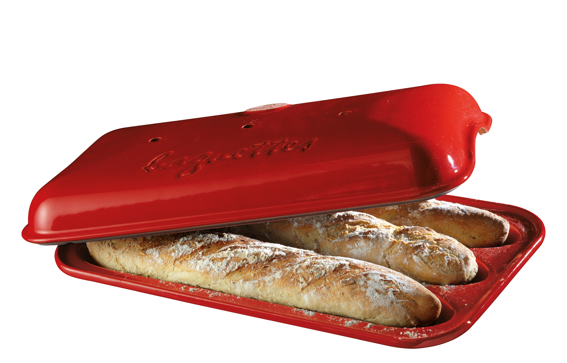 Baguette-Backform rot 39x24cm VPC