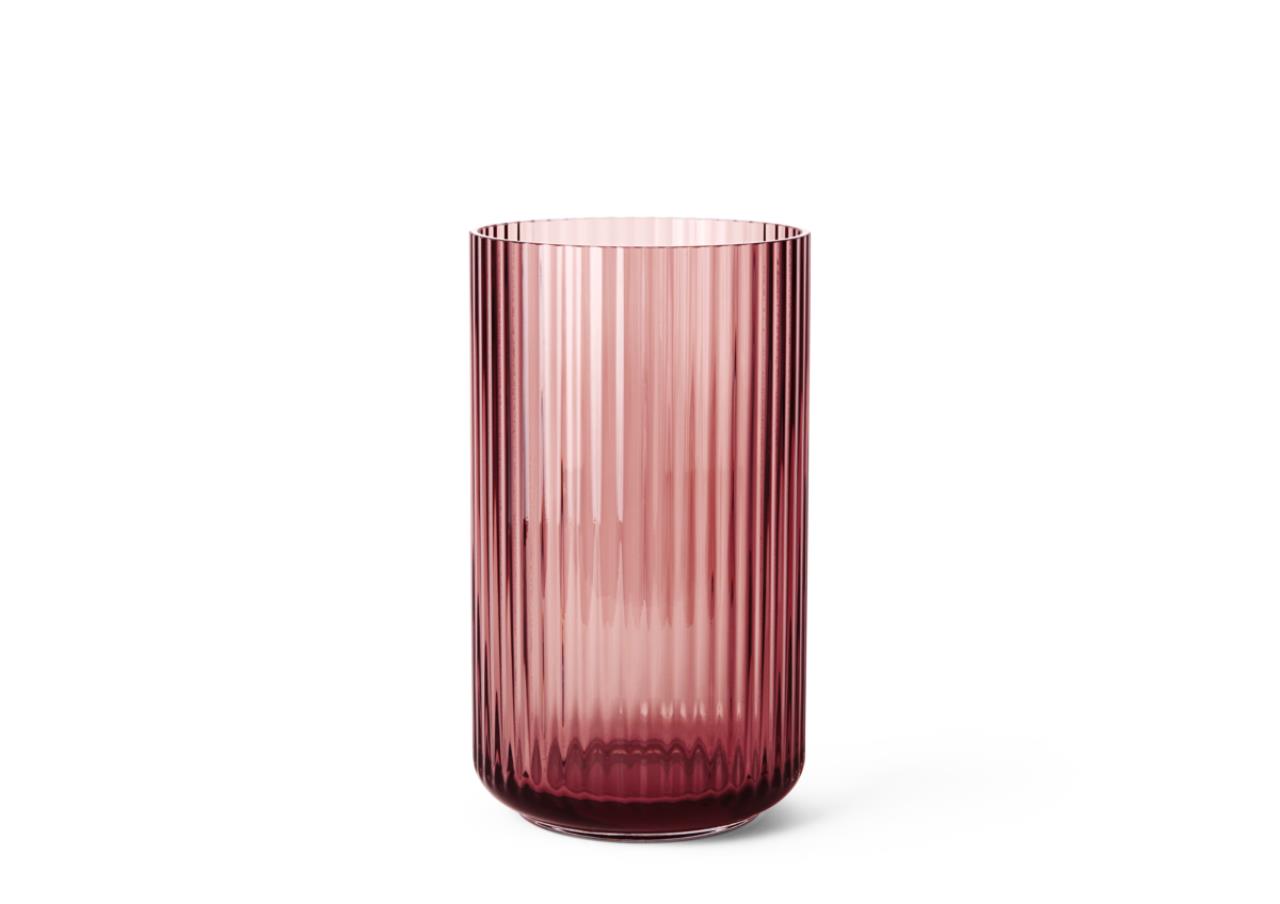 Lyngby Vase, 25cm, Burgundy