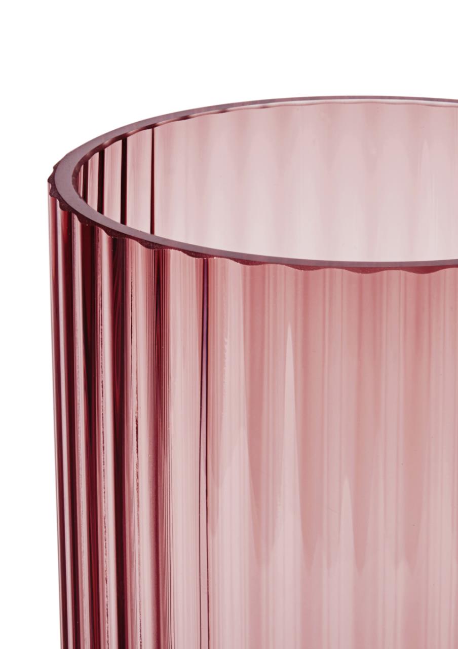 Lyngby Vase, 20.5cm, Burgundy