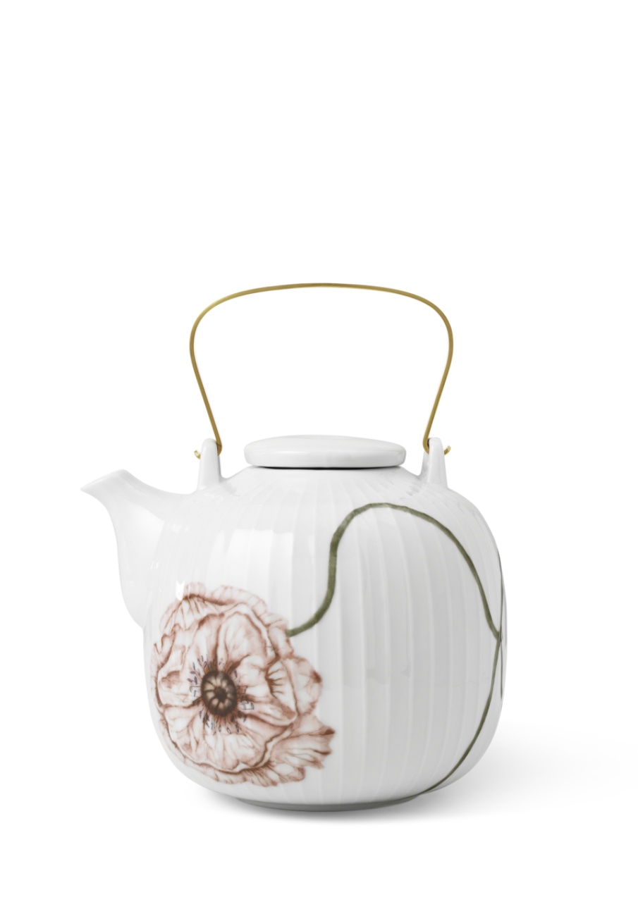 Hammershøi Poppy Teekanne Töpferei, Kochgeschirr, Topf, Porzellan, Handtasche