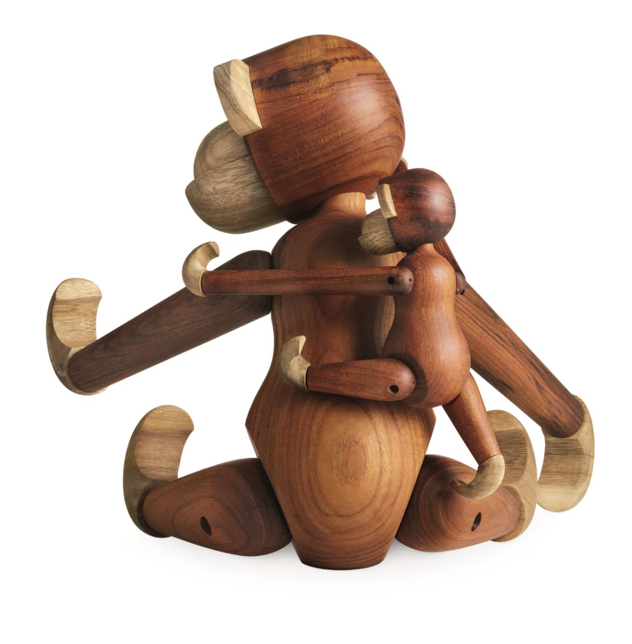 Affe gross, 47cm, Teak/Limba