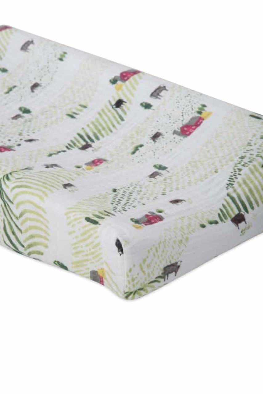 Baumwoll-Muslin Überzug für Wickelunterlage Rolling Hills