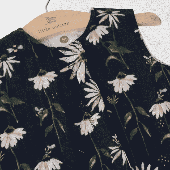 Cotton Muslin Sleeping Bag Gr. M - Dark Coneflower