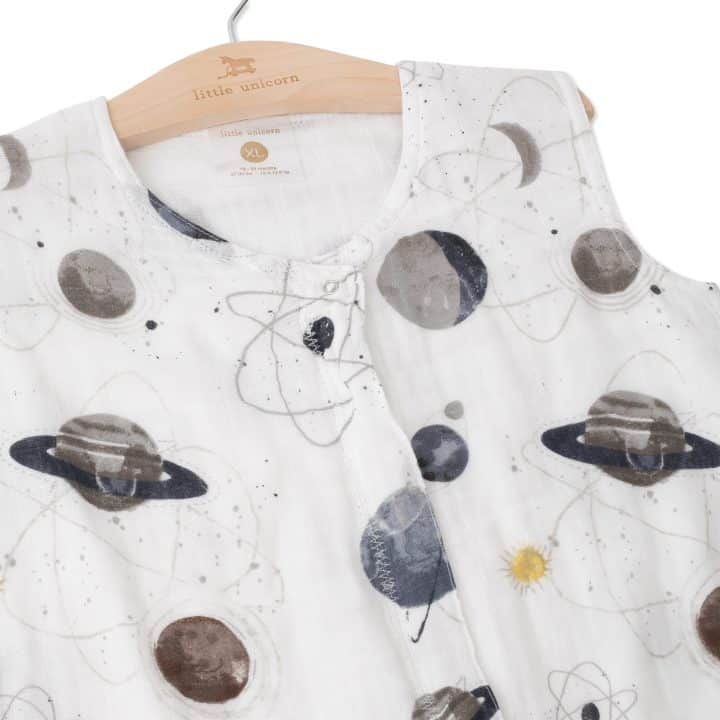 Cotton Muslin Quilted Sleep Bag Gr. XL - Planetary Cotton Muslin Quilted Sleep Bag Gr. XL - Planetary