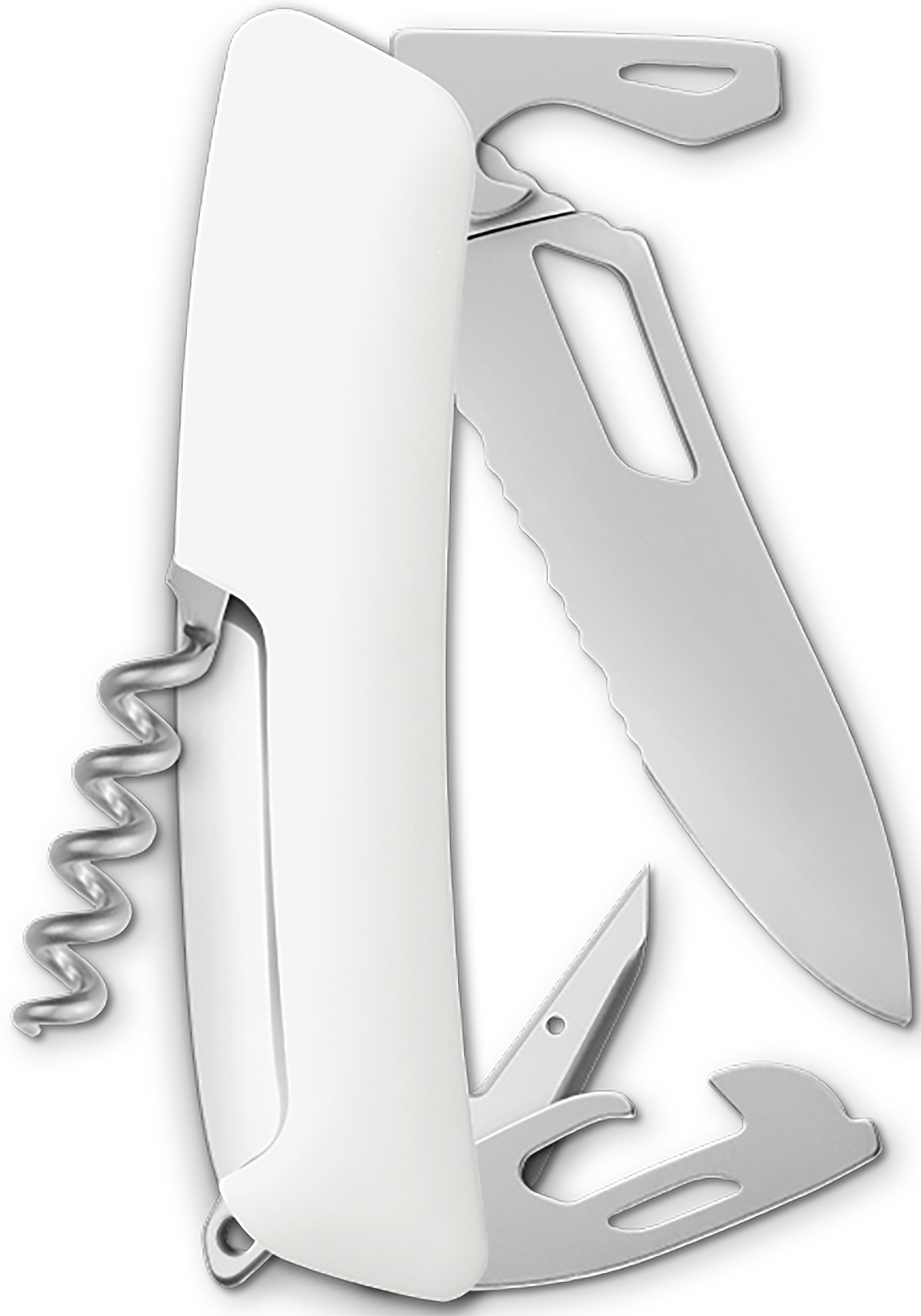 Taschenmesser Medium Weiss matt