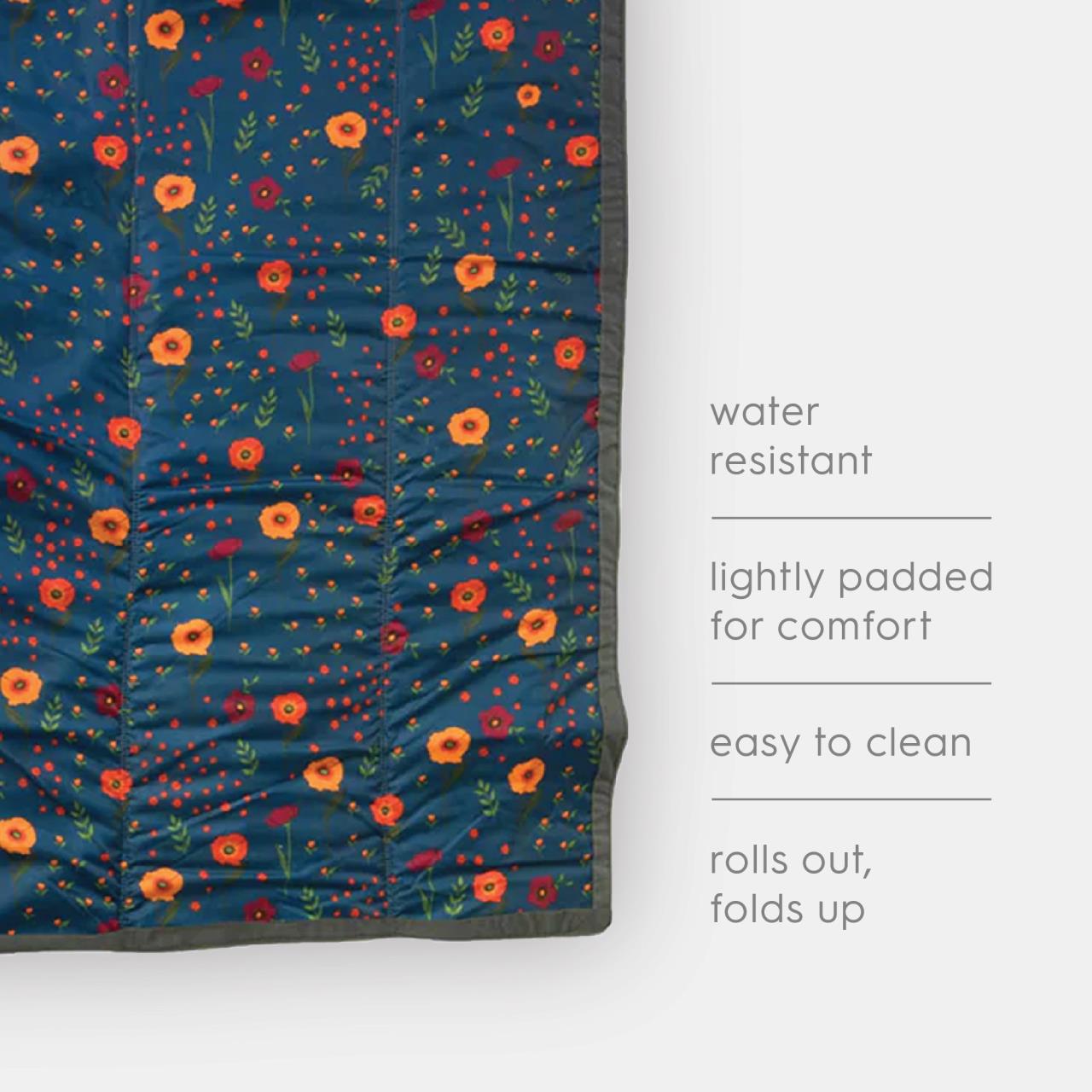 Picknick-Decke Midnight Poppy