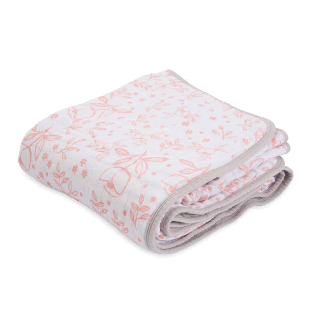 Cotton Muslin Quilt - Garden Rose