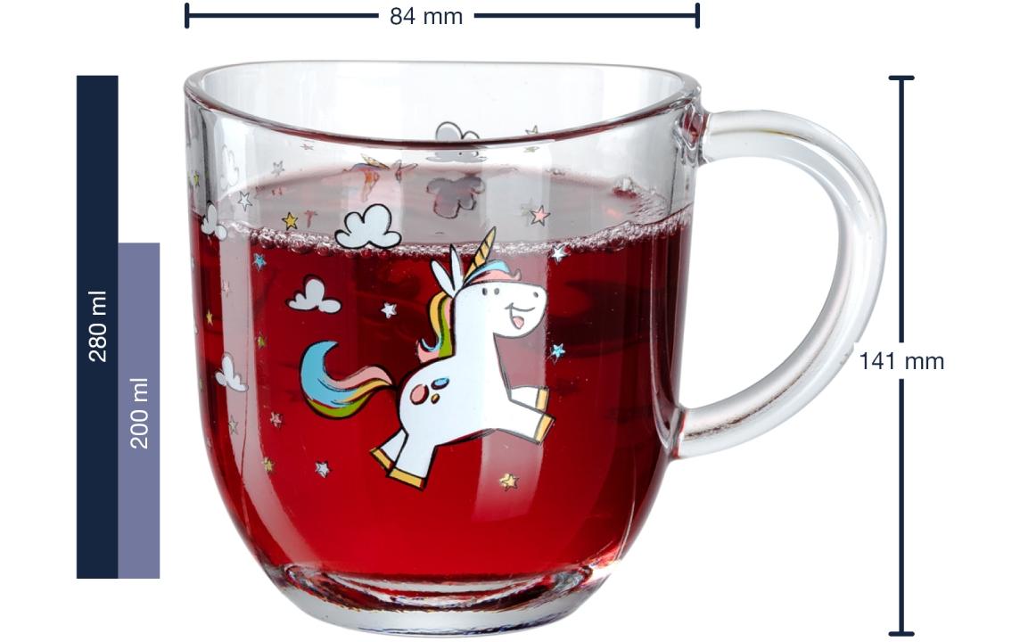 Leonardo Kindertassen Bambini, 280 ml, Einhorn