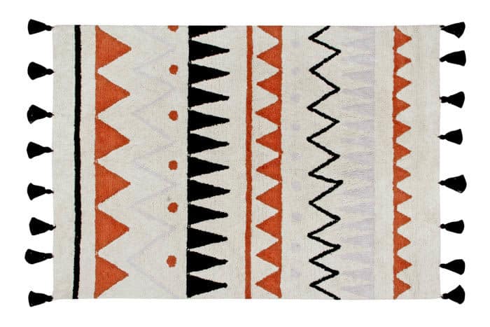 Rug Azteca Natural-Terracota -L