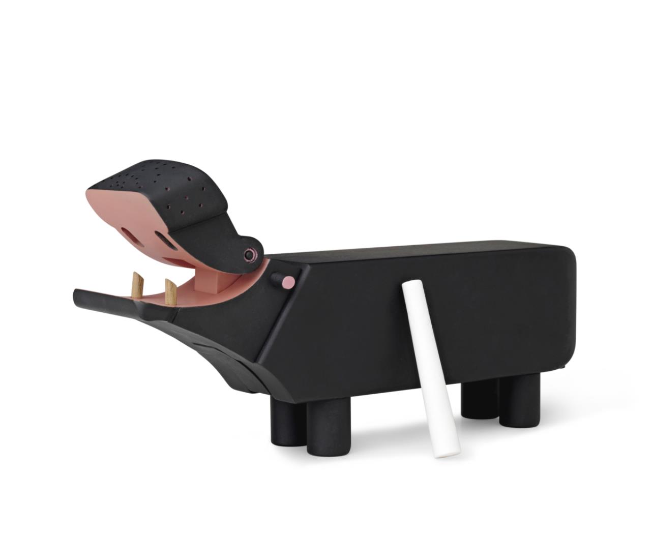 Flusspferd, schwarz