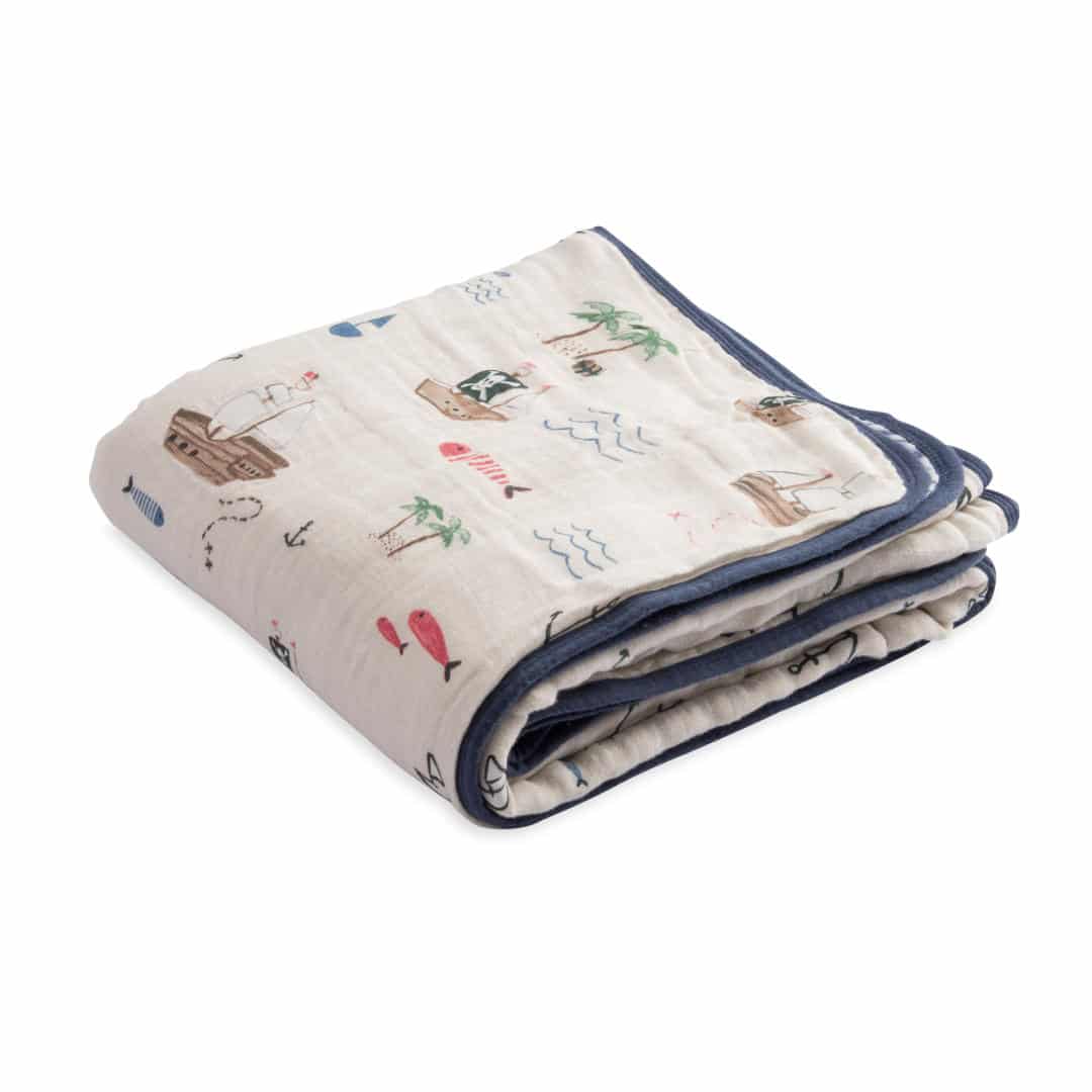 Cotton Muslin Quilt - Treasure Map